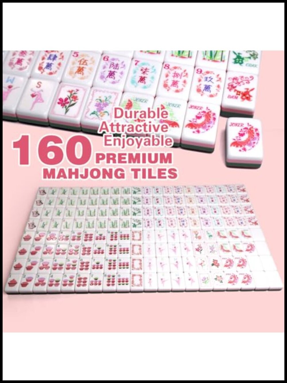 American Mahjong Set Acrylic 160 Tiles Complete Game - Picture 6 of 6